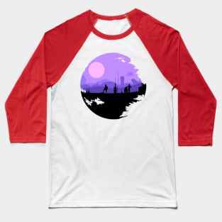 Purple Planet Baseball T-Shirt